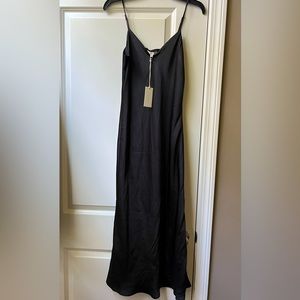 Black slip dress